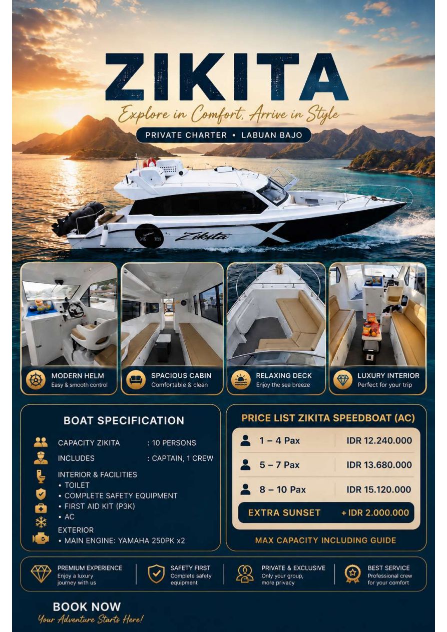 Flyer Zikita — spesifikasi dan harga charter